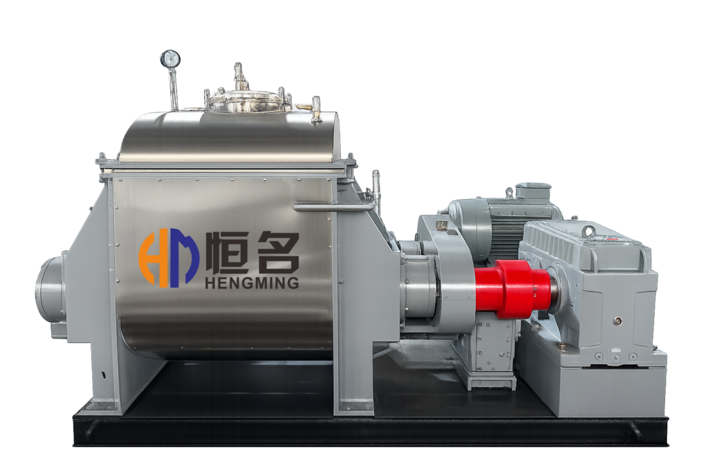 Heated Sigma Kneader with Screw Discharge