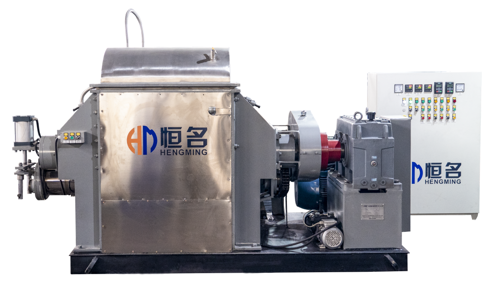 Vacuum Sigma Kneader with Extruder Discharge